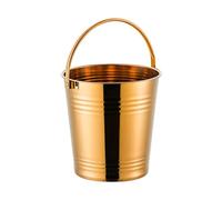 MCMUZKZS Cubitera para Vino Cubitera para Hielo Cubitera para Vino con Asa Cubitera Portátil para Servir Cubitera Portátil para Fiestas Tipo Buffet de, Oro, tal como se describe