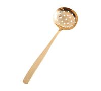 MCMUZKZS Cuchara de Cobre Martillado para Cocina, Cuchara de Latón, Práctica, Resistente, Multiusos, Fácil de Limpiar, Cuchara Ranurada, tal como se describe