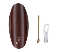 MCMUZKZS Electrónica Mini Digital Multifunción para Té y Café Báscula Portátil Ligera con Recarga USB y Pantalla de Alta Precisión en Gramos Apta para, Caja de Regalo de Madera Roja, Individual