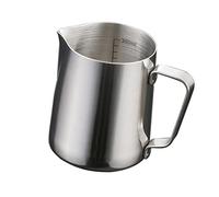 MCMUZKZS Espumadores de Leche de Acero Inoxidable, Espumadores de Metal, para Espresso, Café, Crema, Vaporizador, Chef, Motta, 350 ml