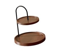 MCMUZKZS Estante de Madera para Frutas Estilo Granja, Bandeja Decorativa para Servir Postres, Expositor Rústico 2