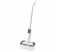 MCMUZKZS Limpiador Eléctrico para Pisos con Cabezal Rotatorio Función de Limpieza Húmeda Movimiento Suave y Diseño Inalámbrico Adecuado para Limpieza Doméstica, Blanco