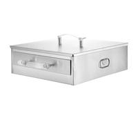 MCMUZKZS Máquina para Hacer de Arroz con Cajón Alturado Vaporera Profesional de Acero Inoxidable para de Fideos y Sum Tapa Desmontable, 1x Bandeja, Individual