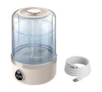MCMUZKZS Mini Lavadora con Pantalla LED, 2 Modos de Lavado, Ideal para Ropa Pequeña, Viajes, Hogar, Camping Y Apartamentos, Beige, Individual