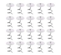 MCMUZKZS Upholstery Pins con Diseño de Cabeza Clara Ideales para Asegurar Fundas de Sofá y Carpintería Fabricados en Acero Inoxidable para Uso, Forma Redonda S 20 Pack, Individual