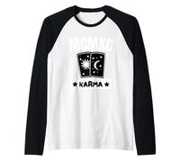 MCMXC Karma Lunas y Sol Tarjetas Tarot Adivinatorio Destino Camiseta Manga Raglan