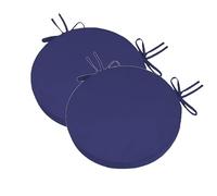 MCNDSI 1/2/4 Pcs CojíN Redondo De CojíN Acolchado Sillas De Oficina, Restaurante Y DiáMetro Resistente con Correas(#11,48x8cm/19x3in(2pcs))