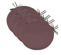 MCNDSI 1/2/4 Pcs CojíN Redondo De CojíN Acolchado Sillas De Oficina, Restaurante Y DiáMetro Resistente con Correas(#8,48x8cm/19x3in(4pcs))