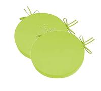 MCNDSI 1/2/4 Pcs CojíN Redondo De CojíN Acolchado Sillas De Oficina, Restaurante Y DiáMetro Resistente con Correas(#3,50x8cm/20x3in(2pcs))