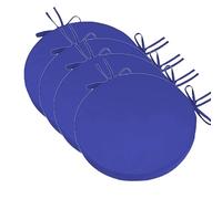 MCNDSI 1/2/4 Pcs CojíN Redondo De CojíN Acolchado Sillas De Oficina, Restaurante Y DiáMetro Resistente con Correas(#17,48x5cm/19x2in(4pcs))