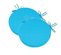 MCNDSI 1/2/4 Pcs CojíN Redondo De CojíN Acolchado Sillas De Oficina, Restaurante Y DiáMetro Resistente con Correas(#1,30x8cm/12x3in(2pcs))