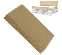 MCNDSI Funda para Sofá de Palet 120x80/120x60/120x40cm,Fundas de Repuesto para Palets Lavable con Cremallera,Protector de Cojines de Palet Base Antideslizante Respaldo en Cuña(6,Seat：100x120cm)