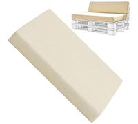 MCNDSI Funda para Sofá de Palet 120x80/120x60/120x40cm,Fundas de Repuesto para Palets Lavable con Cremallera,Protector de Cojines de Palet Base Antideslizante Respaldo en Cuña(1,Back：120x40cm)