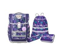 McNeill Ergo Compacto Juego de mochilas escolares 5 piezas púrpura