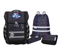 McNeill Ergo Compacto Juego de mochilas escolares 5 piezas negro