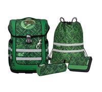 McNeill Ergo Compacto Juego de mochilas escolares 5 piezas verde