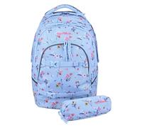 McNeill Milo Juego de mochilas escolares 2 piezas azul