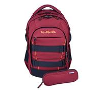 McNeill mochila escolar LUCA 2:0 School Backpack Bordeaux & Orange arándano
