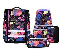 McNeill Perfecto Disney Schoolbag Set 8-teilig Stitch Black