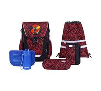 McNeill Primo Juego de mochilas escolares 8 piezas rojo