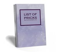 Mcnhbdgg 1 Unidad de Registro de Azúcar en Sangre, Rastreador de Azúcar en Sangre, Diario de Diabetes, Registro de Azúcar en Sangre para Hombres y Mujeres