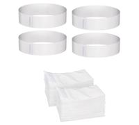Mcnhbdgg 100 Diademas Desechables para Spa, Diadema Elástica con Cinta Mágica Ajustable, Banda Elástica No Tejida para la Cara