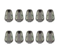 Mcnhbdgg 10X Luz de Baliza de Supervivencia Luz EstroboscóPica Seguridad Supervivencia Linterna IR Luz de Señal Impermeable con Cinta MáGica D