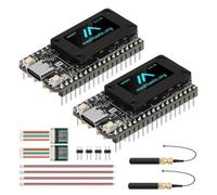 Mcnhbdgg 2 Unidades de Heltec Lora 32 V4 para Meshtastic Dev-Board con GPS -SX1262, Pantalla OLED de 0,96 Pulgadas, Alimentación Solar, LoRaWAN de 28 DBm