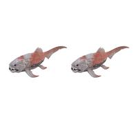 Mcnhbdgg 2piezas 20 cm Dinosaurios Modelo de Juguete Dunkleosteus Dinosaurio Peces Decoración Figura de Acción Modelo Juguetes para NiñOs Colección Brinquedos