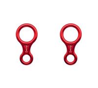 Mcnhbdgg 2X 35kn Escalada Mosquetón Figura 8rappel Cuerda Descender Figura de Aluminio Belay Dispositivo Rappel Downhill Equipo