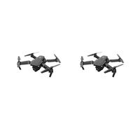 Mcnhbdgg 2X E88 WiFi FPV Dron con Gran Angular 4K HD CáMara Dual Plegable RetencióN de Altitud RC Quadcopter Drones Profesionales