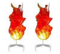 Mcnhbdgg 2X Juguete Divertido de Halloween Bola de Fuego Mágica en la Mano Decoración LED para el Hogar Bola de Fuego Adornos Exquisitos Fiesta Roja