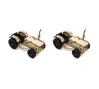 Mcnhbdgg 2X Kit de Proyecto de Vástago de Aprendizaje de Enseñanza Modelo DIY de Coche Tractor de Madera para Niños Educación Científica Escolar