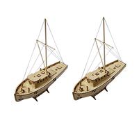 Mcnhbdgg 2X Kit DIY Modelo De Montaje De Nave De Vela De Madera 1:30 Escala Juguete De Decoración Regalo