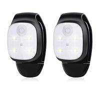 Mcnhbdgg 2X Luces de Marcha Al Aire Libre con Clip Luz LED Reflectante Recargable por USB Luz de Seguridad Equipo para Correr Accesorios para Correr