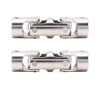 Mcnhbdgg 2X RC Doble Junta Universal Articulación Cardána Coplamientos Cardán con Tornillo, 5X5mm