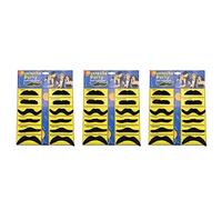 Mcnhbdgg 36 Empaque Autoadhesivo Surtido Falso Bigote/Conjunto de Bigote Fancy Dress Party Cumpleaños con Estilo