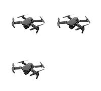Mcnhbdgg 3X E88 WiFi FPV Dron con Gran Angular 4K HD Cámara Dual Plegable Retención de Altitud RC Quadcopter Drones Profesionales