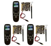 Mcnhbdgg 3X TXG4 Pantalla A Color de 1,54 Pulgadas Control Remoto de una Sola Mano Placa Receptora de 6-12 V Control GPS para de Cebo RC