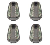 Mcnhbdgg 4X Luz de Baliza de Supervivencia Luz Estroboscópica Seguridad Supervivencia Linterna IR Luz de Señal Impermeable con Cinta Mágica D