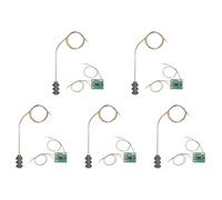 Mcnhbdgg 5X 3 Señales de Semáforo en Color Escala Ho Oo Modelo 6LED para DIY Tabla Cruce Calle Construcción Ferrocarril Dos Lado