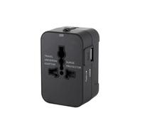 Mcnhbdgg Adaptador de Viaje Universal con Puertos USB + Tipo C, Cargador de Pared con Enchufe de Reino A la UE, Convertidor de CA para UU., UE, Reino y Australia.