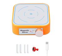 Mcnhbdgg Agitador Magnético Mini de 3000 RPM, Máximo 3L, Recargable, Mezclador Magnético de Laboratorio con 4 Barras de Agitación para Mezcla de Líquidos en Laboratorio y Elaboración