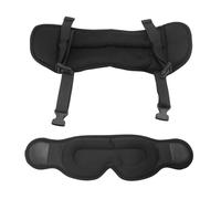 Mcnhbdgg Almohada de Viaje, Almohada Cervical para Vuelos Largos en Avión, Correa Extragrande para la Cabeza con Antifaz para Dormir, Reposacabezas con Soporte de 360°.