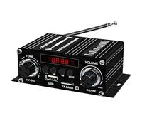 Mcnhbdgg Amplificador Digital Bluetooth 12V Hogar Coche 2 Canales Altavoz de Sonido HiFi Receptor FM Amplificador de Audio Clase-AB AMP