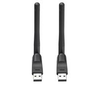 Mcnhbdgg Antena WiFi USB MT7601 de 150 Mbps y 2,4 GHz, Adaptador de Red Inalámbrico USB 2.0 Giratorio para Receptor de Satélite.