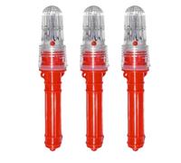 Mcnhbdgg Bengalas para Barcos, Bengalas Electrónicas para Barcos Coast Marine, Kit de Seguridad Impermeable Boa-T, Señales de Emergencia para Redes de Pesca, Boyas