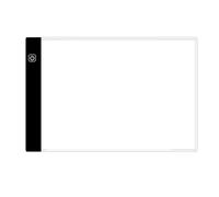 Mcnhbdgg Bloc de Dibujo LED A4 con 3 Niveles de Atenuación, Mesa, Animación, Pintura, Juguete Educativo, Regalo, Bloc de Notas con Luz Ajustable