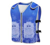 Mcnhbdgg Chaleco de Enfriamiento Ajustable con 26 Paquetes de Gel de Hielo para Hombres y Mujeres, Ideal para Climas Cálidos, Trabajo y Actividades de Al Aire Libre.