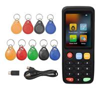 Mcnhbdgg Copiadora, Lectora y Duplicadora de Tarjetas RFID NFC X7 para Lectura y Escritura Multifrecuencia, Programación de Tarjetas Inteligentes, 4 Llaveros UID, 5 Llaveros 5577